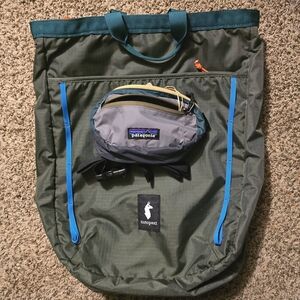Cotopaxi Todo 16 Convertible Tote Backpack With Patagonia Terravia Mini Hip Pack
